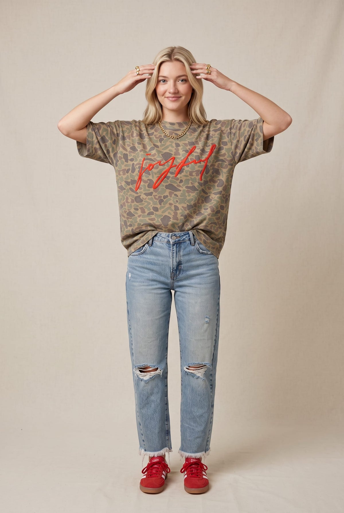 Joyful Duck Camo Heavy Tee by Southern Bliss Company – view 5