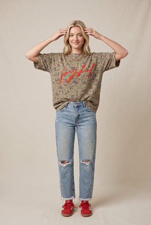 Joyful Duck Camo Heavy Tee by Southern Bliss Company – view 5