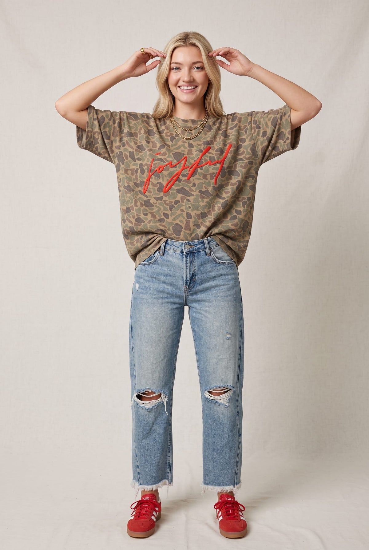 Joyful Duck Camo Heavy Tee by Southern Bliss Company – view 4