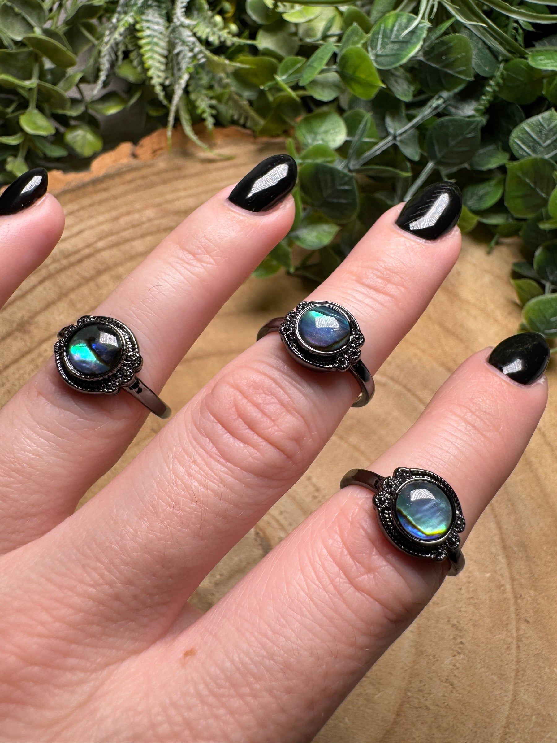 Abalone Shell Ring Adjustable