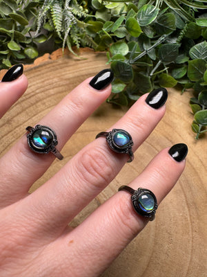 Abalone Shell Ring Adjustable
