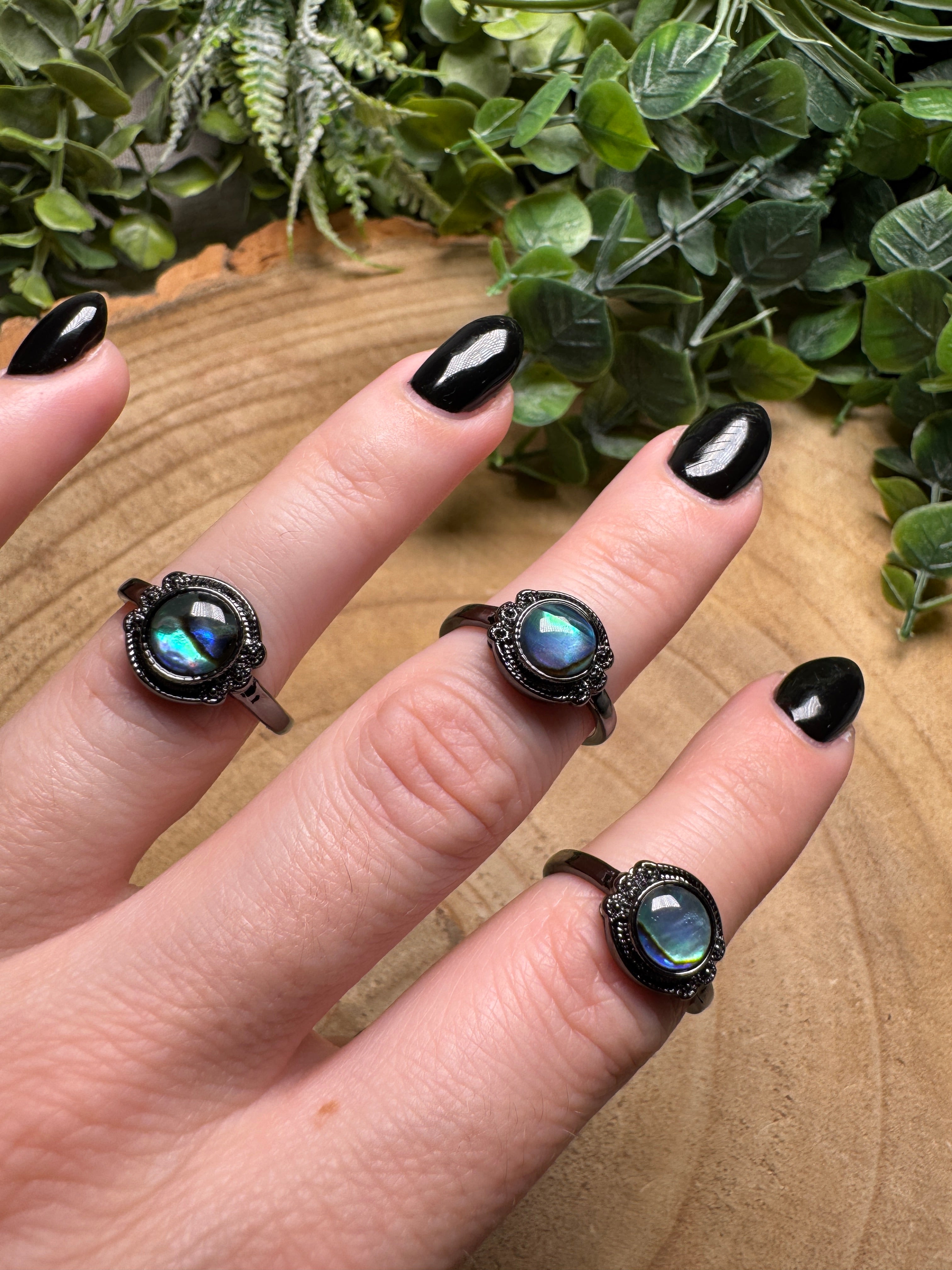 Abalone Shell Ring Adjustable