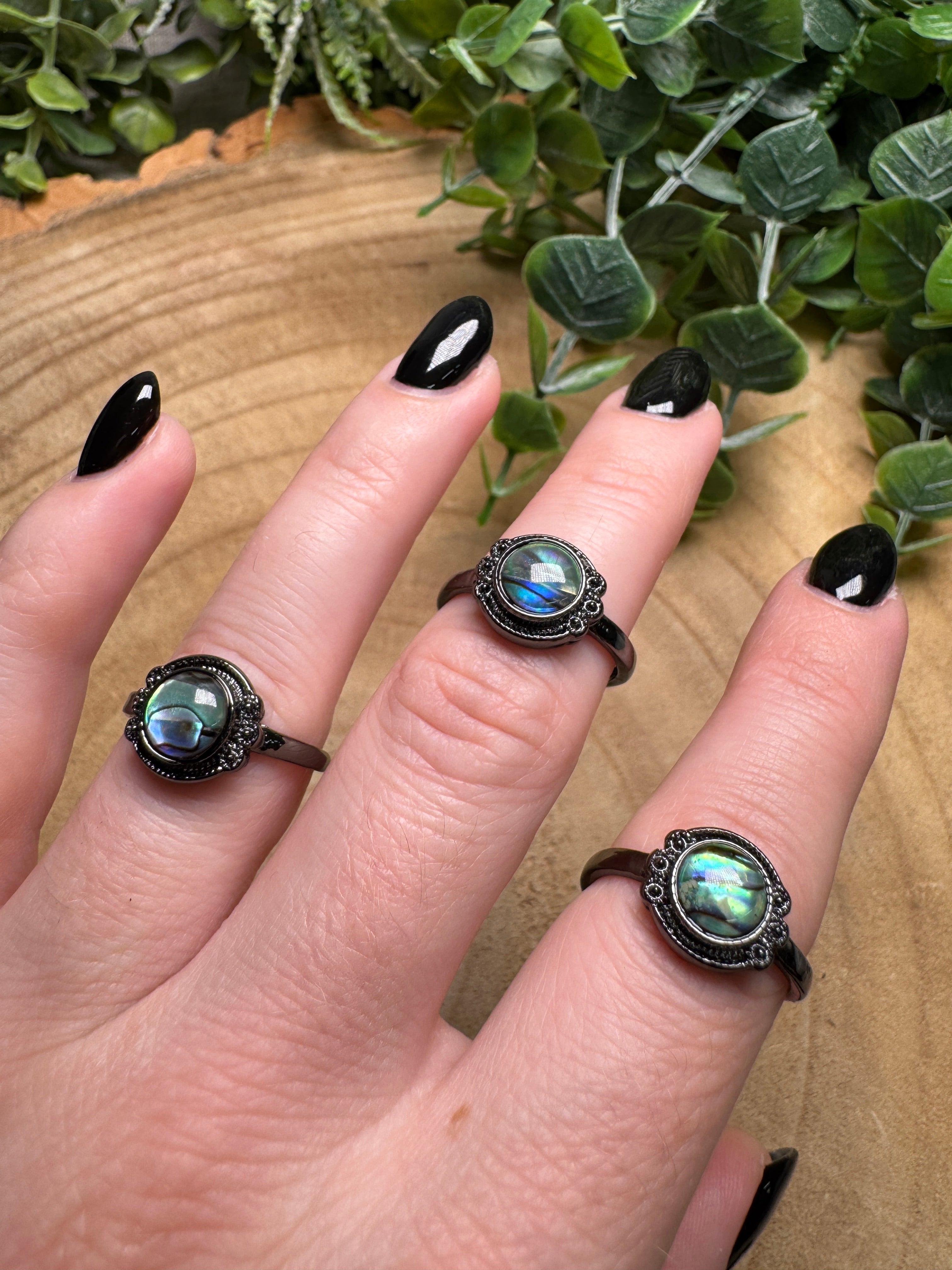 Abalone Shell Ring Adjustable