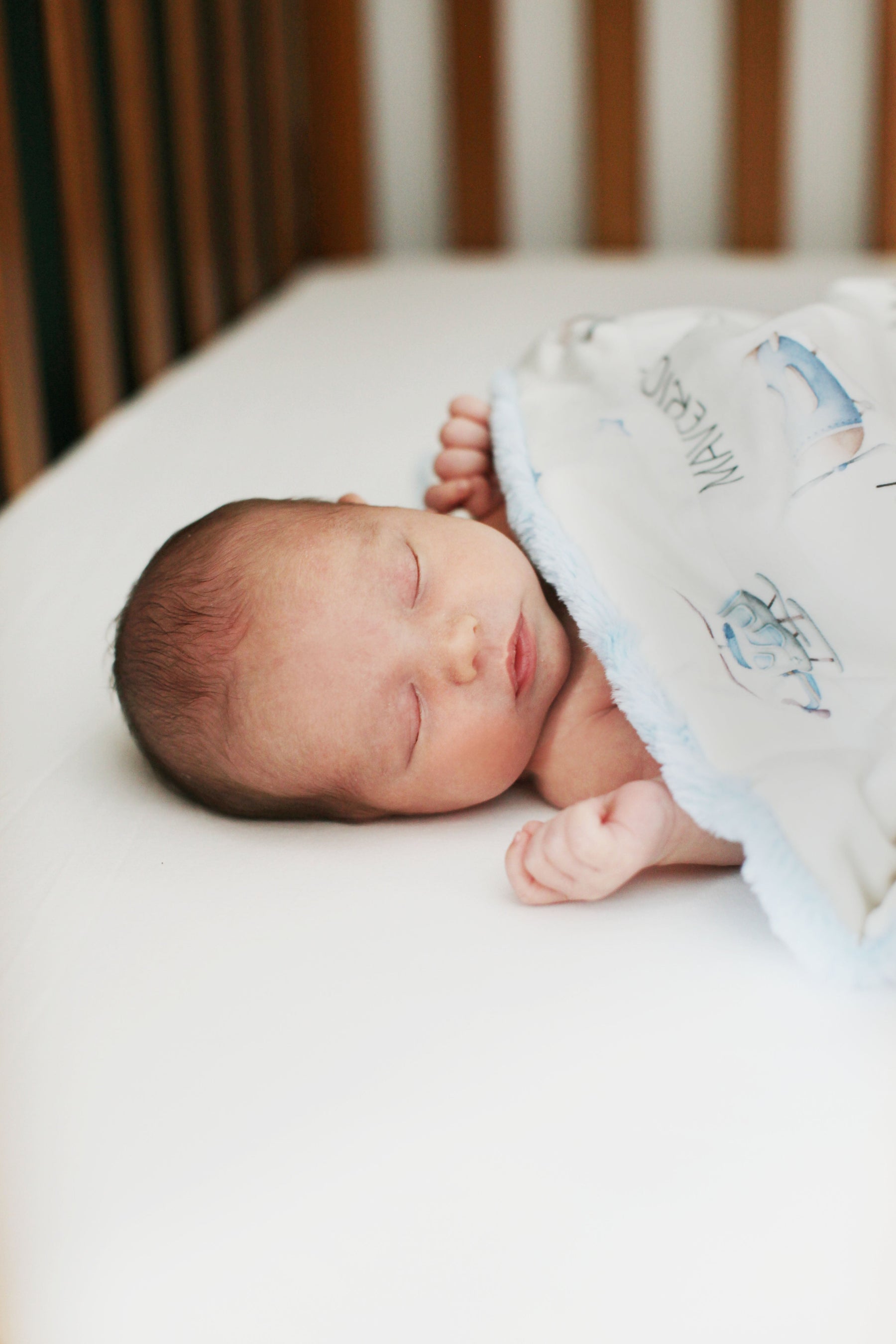 Jeff the Pilot Personalized Airplane Minky Baby Blanket by AGreatBaby — view 4 of 12