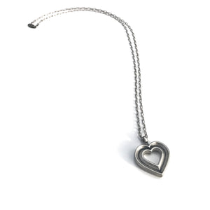 LOVE Heartbeat Necklace - Sterling Silver by Forged By Fire — view 1 of 4
