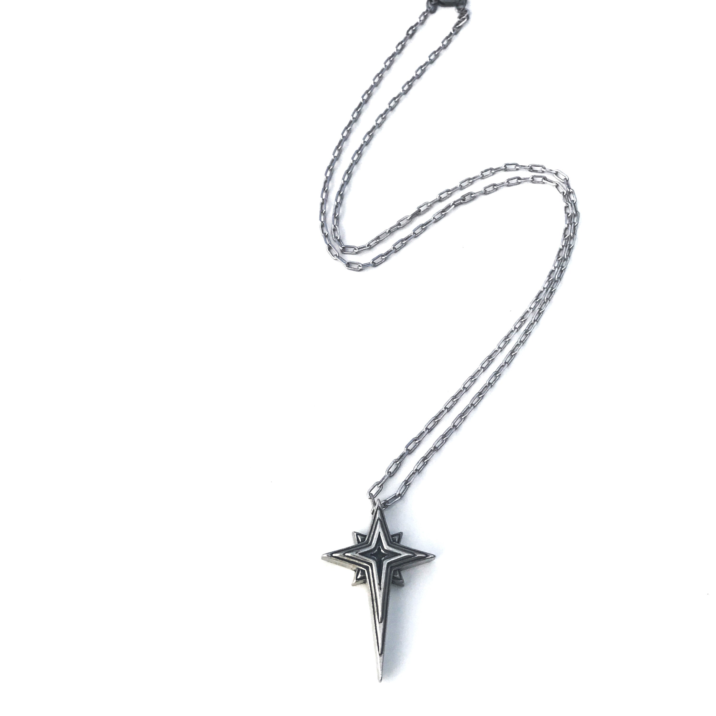 FAITH Star Cross Necklace - Sterling Silver by Forged By Fire — view 1 of 4