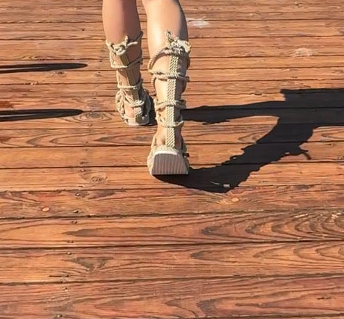 Spartan-The Boot handmade rope sandals by Nomadic State of Mind, view 8