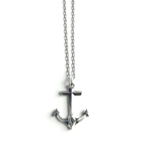 Hold Fast Anchor Necklace - Sterling Silver Christian necklace by Forged By Fire - additional view 8