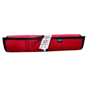 Drop Zone Mat - Premium - Firehose Edition by Recycled Firefighter, handmade leather goods detail photo 4