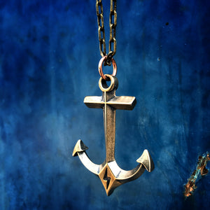 Hold Fast Anchor Necklace - Bronze Christian necklace by Forged By Fire - additional view 7