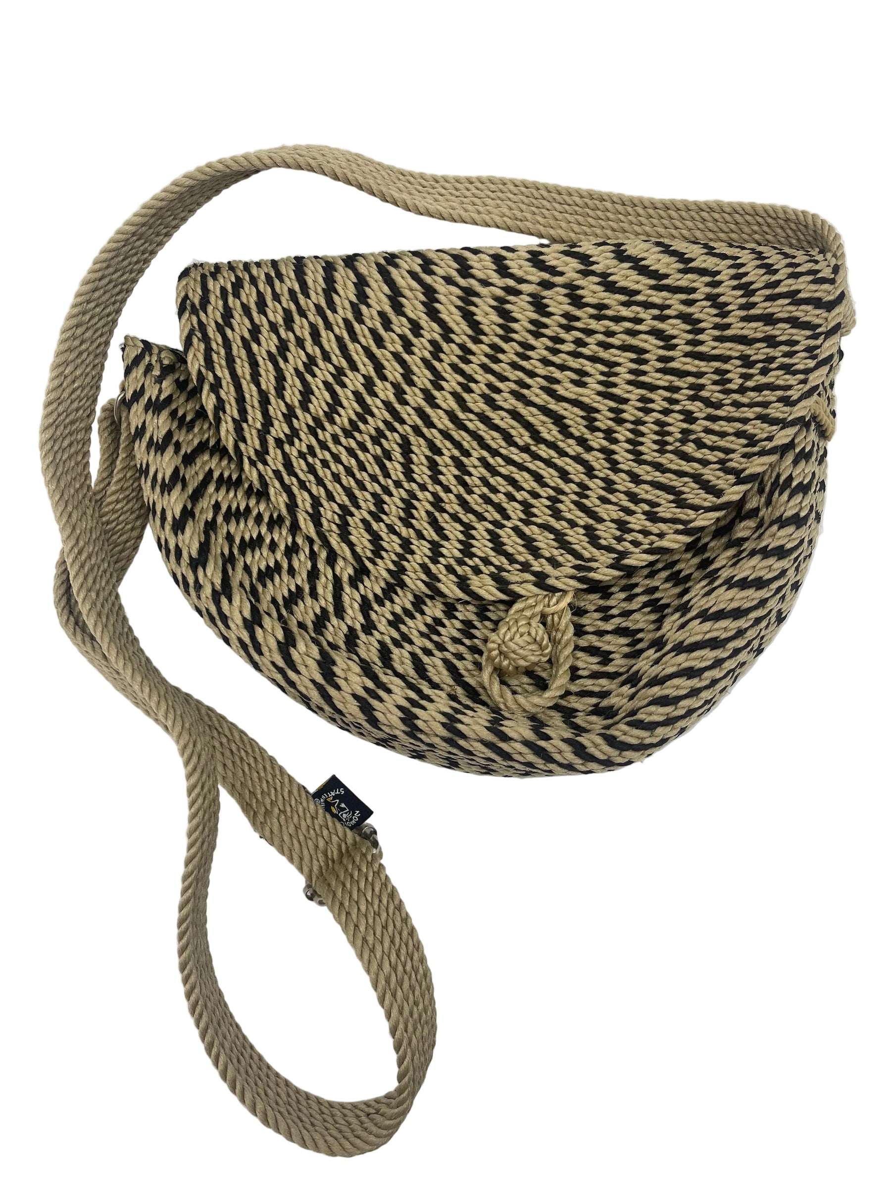 Half Moon Bag handwoven rope bag by Nomadic State of Mind, view 13
