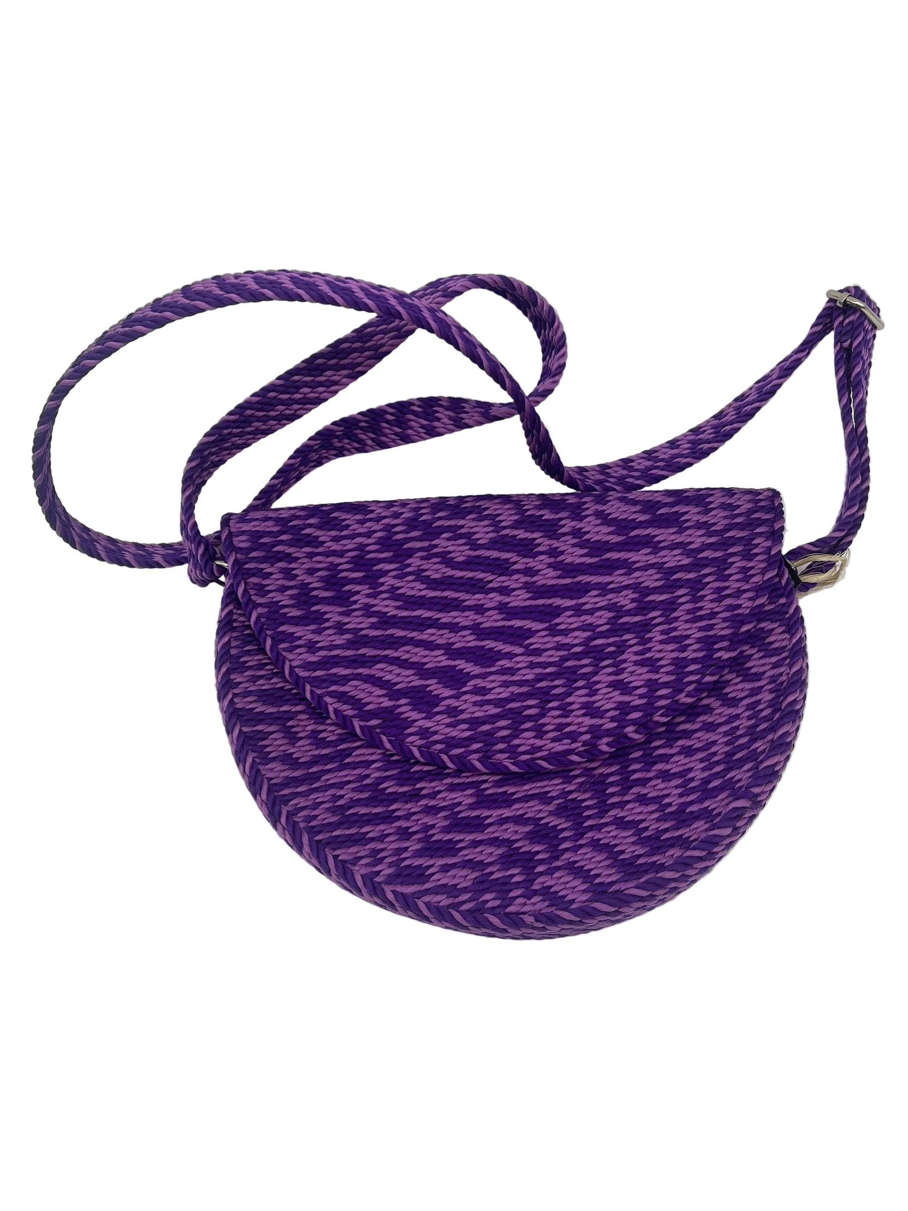 Half Moon Bag handwoven rope bag by Nomadic State of Mind, view 14