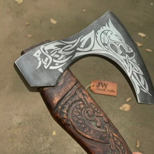 Skeggox Style Viking Bearded Axe Hand Forged | Outdoor Utility Tool