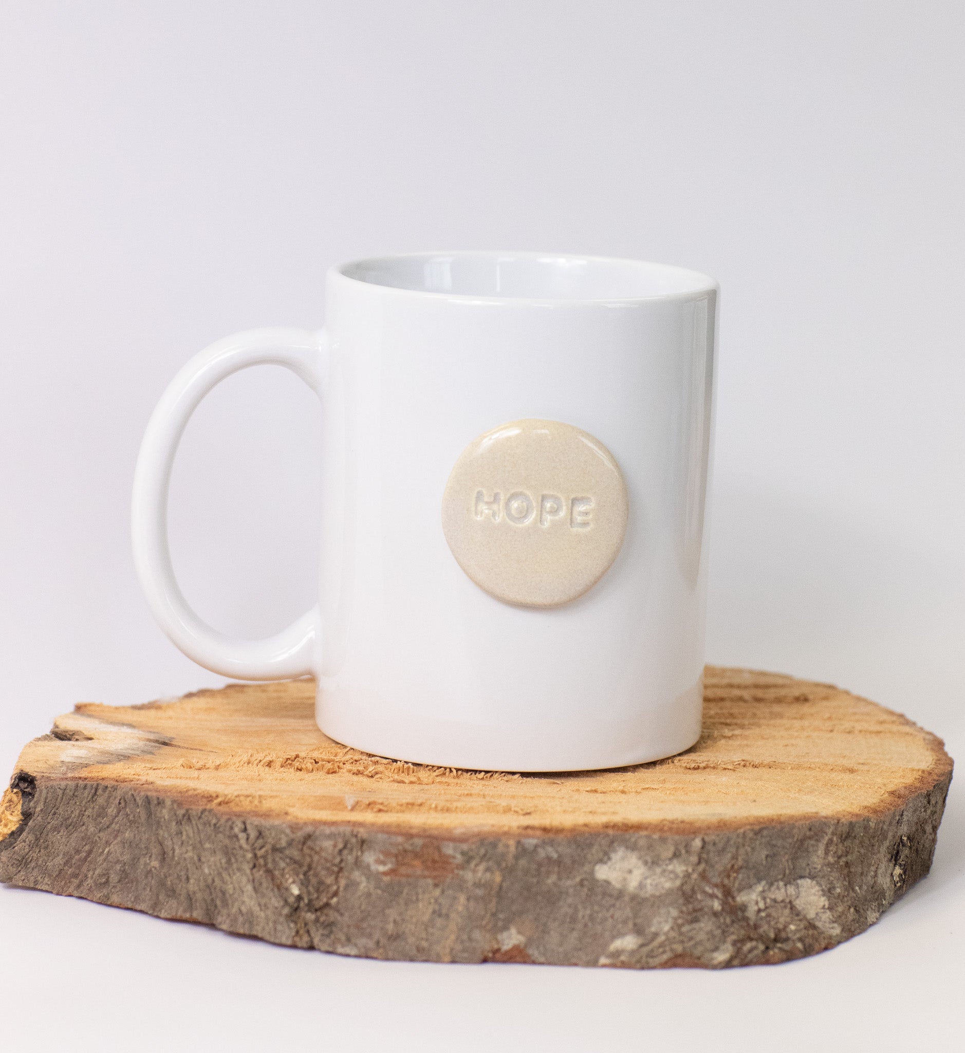 Clearance 12oz White Regular Hope Mug
