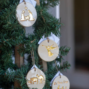 Ceramic Christmas Story Ornament Set