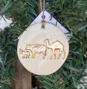Ceramic Christmas Story Ornament Set
