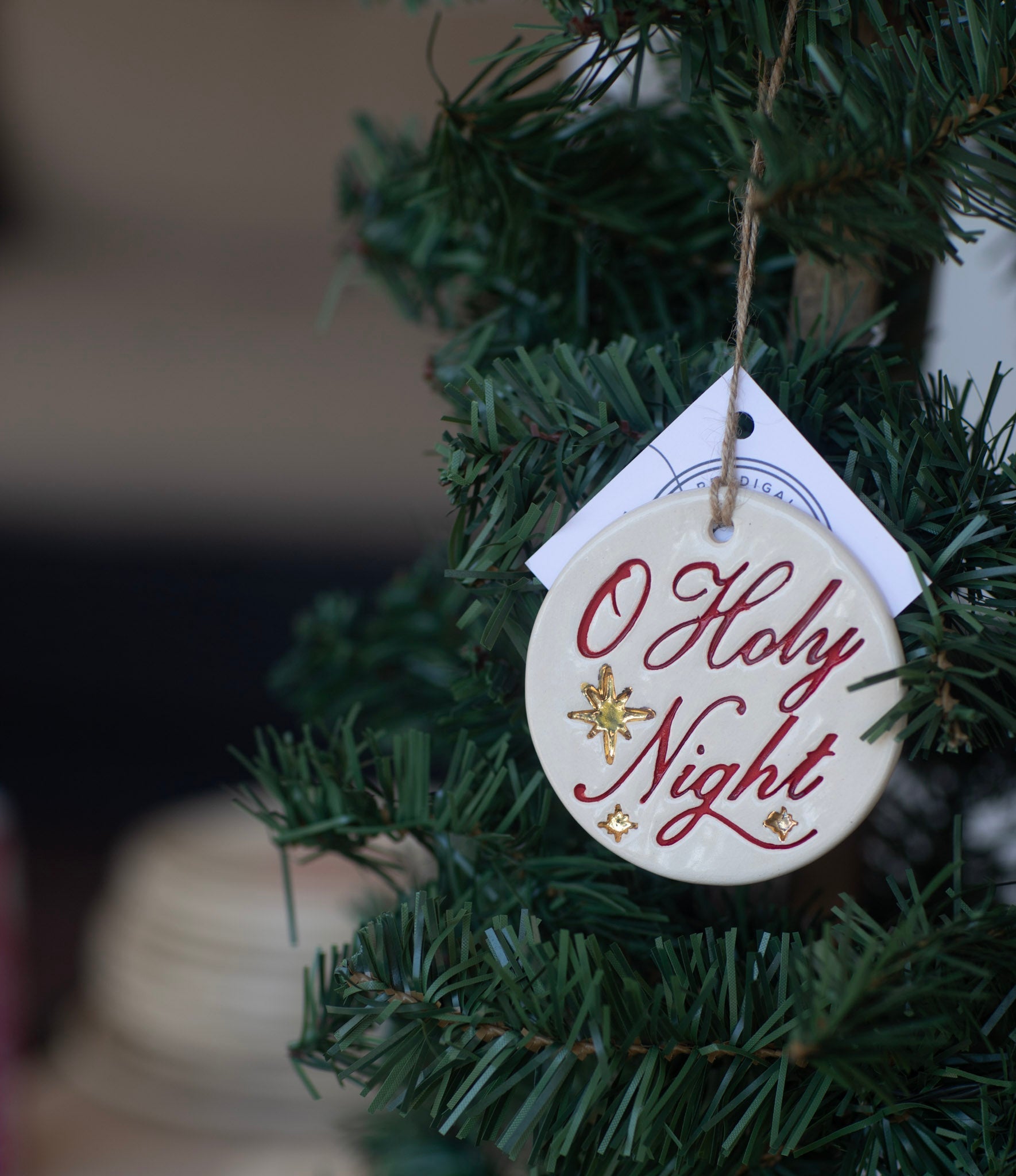 O Holy Night Ceramic Ornament