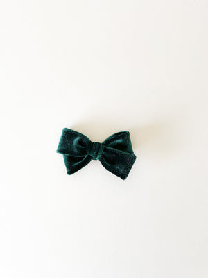 Hunter Green Velvet Pinwheel by Boosh Baby image 1