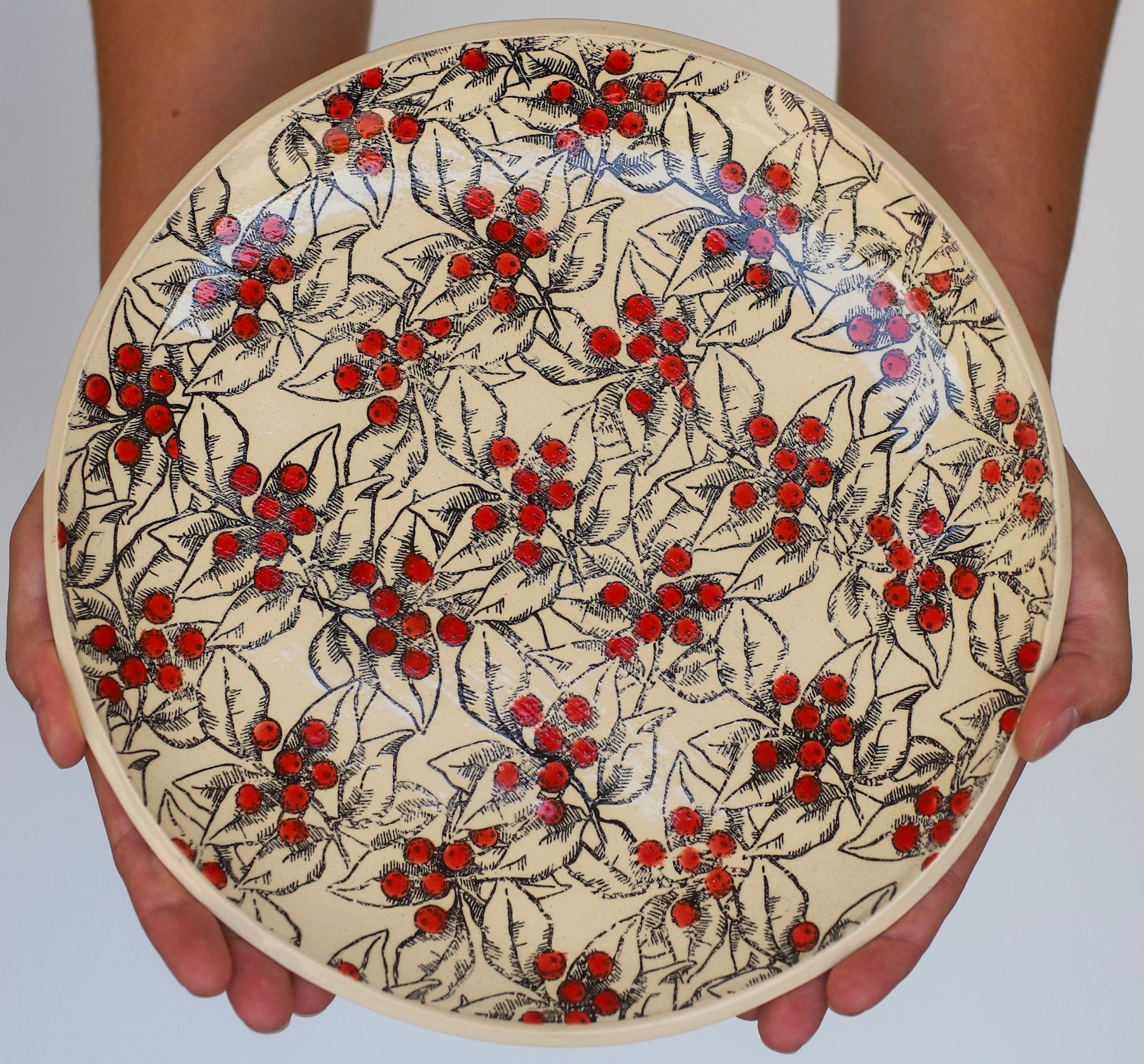 Ceramic Large Christmas Dinner Plate