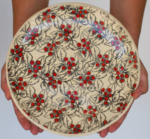 Ceramic Large Christmas Dinner Plate