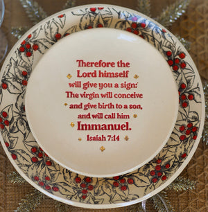 Christmas Scripture Plates