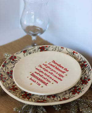 Christmas Scripture Plates