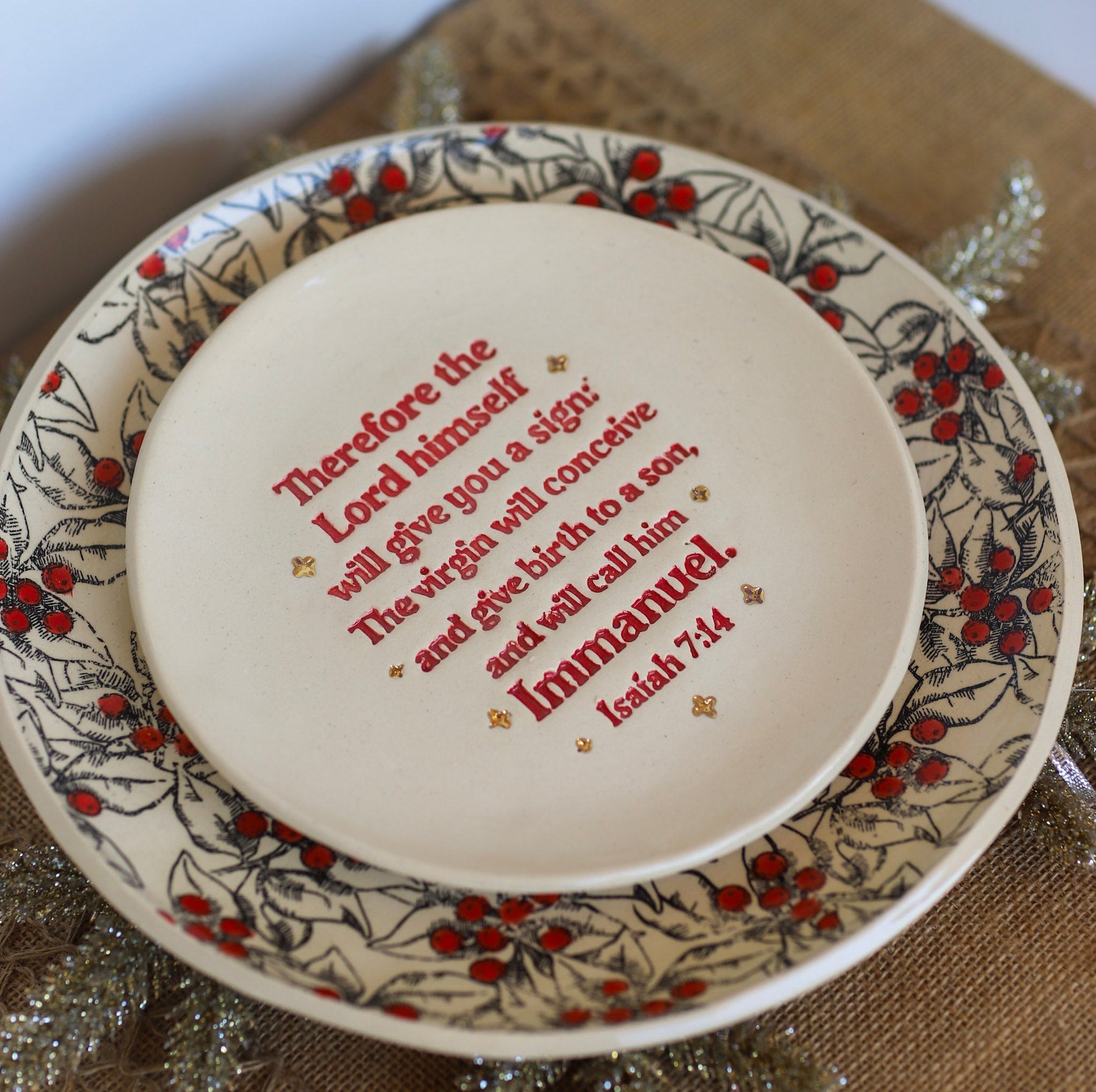 Christmas Scripture Plates