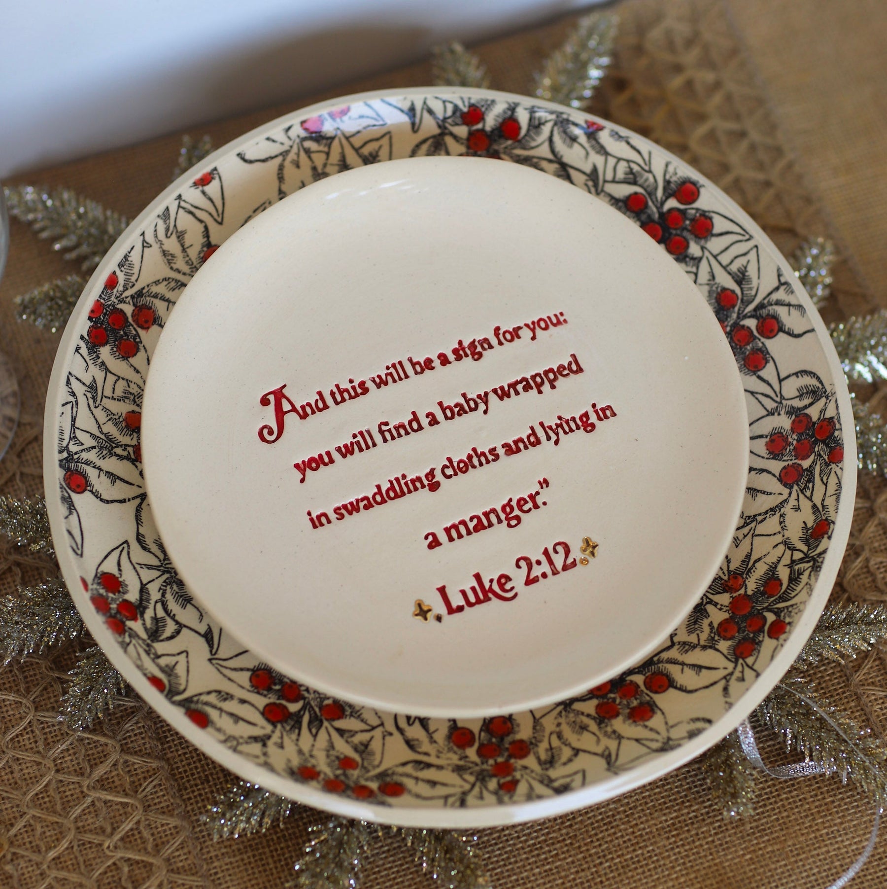 Christmas Scripture Plates