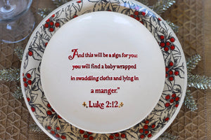 Christmas Scripture Plates