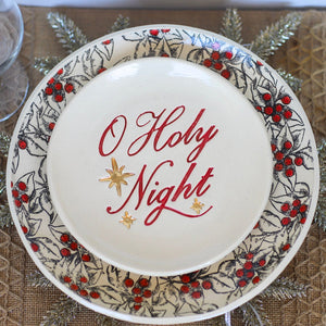 Ceramic O Holy Night Plate