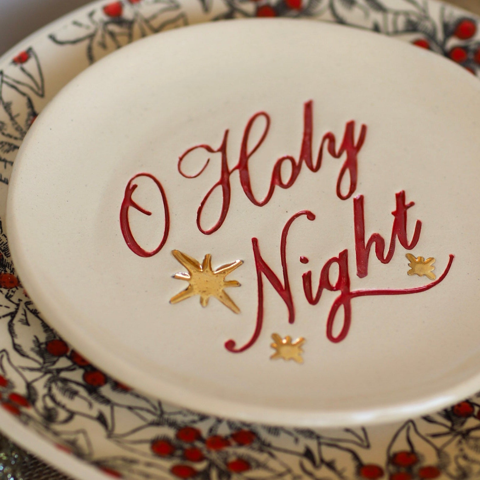 Ceramic O Holy Night Plate