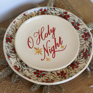 Ceramic O Holy Night Plate