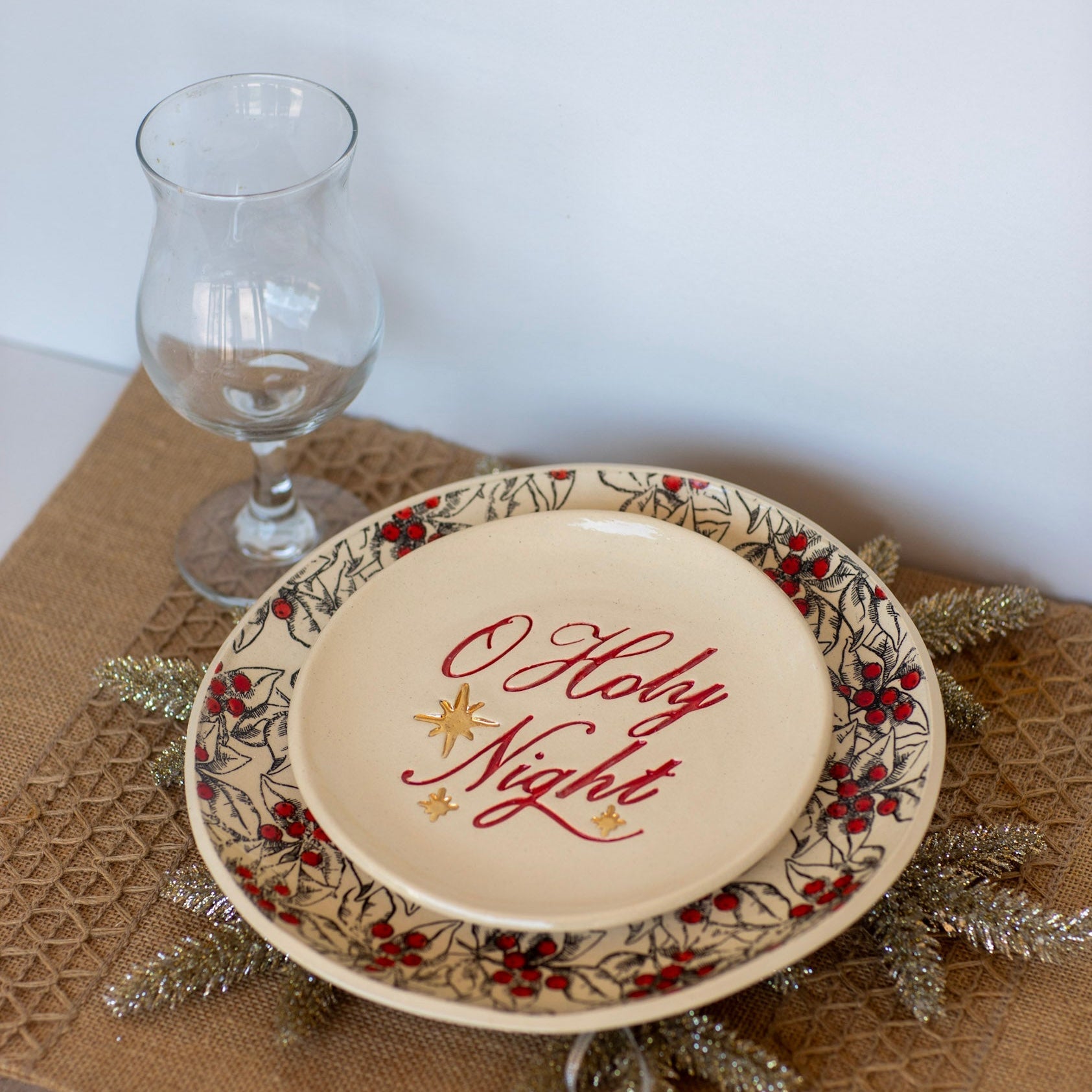 Ceramic O Holy Night Plate