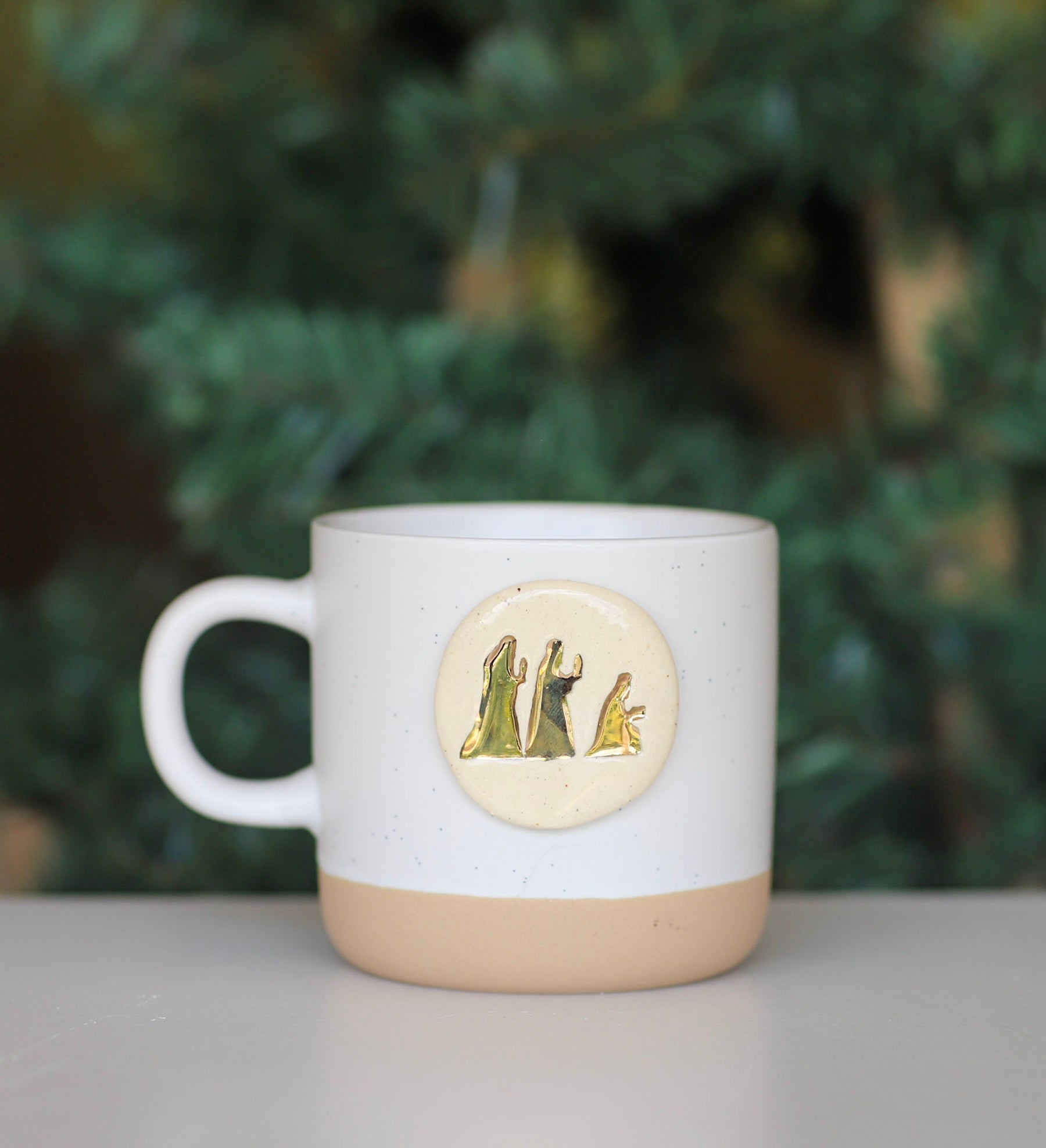 Ceramic Nativity Mug Set