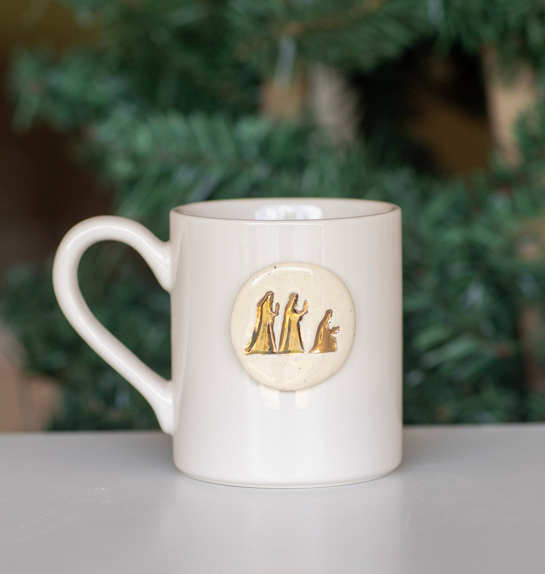 Ceramic Nativity Mug Set