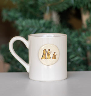Ceramic Nativity Mug Set