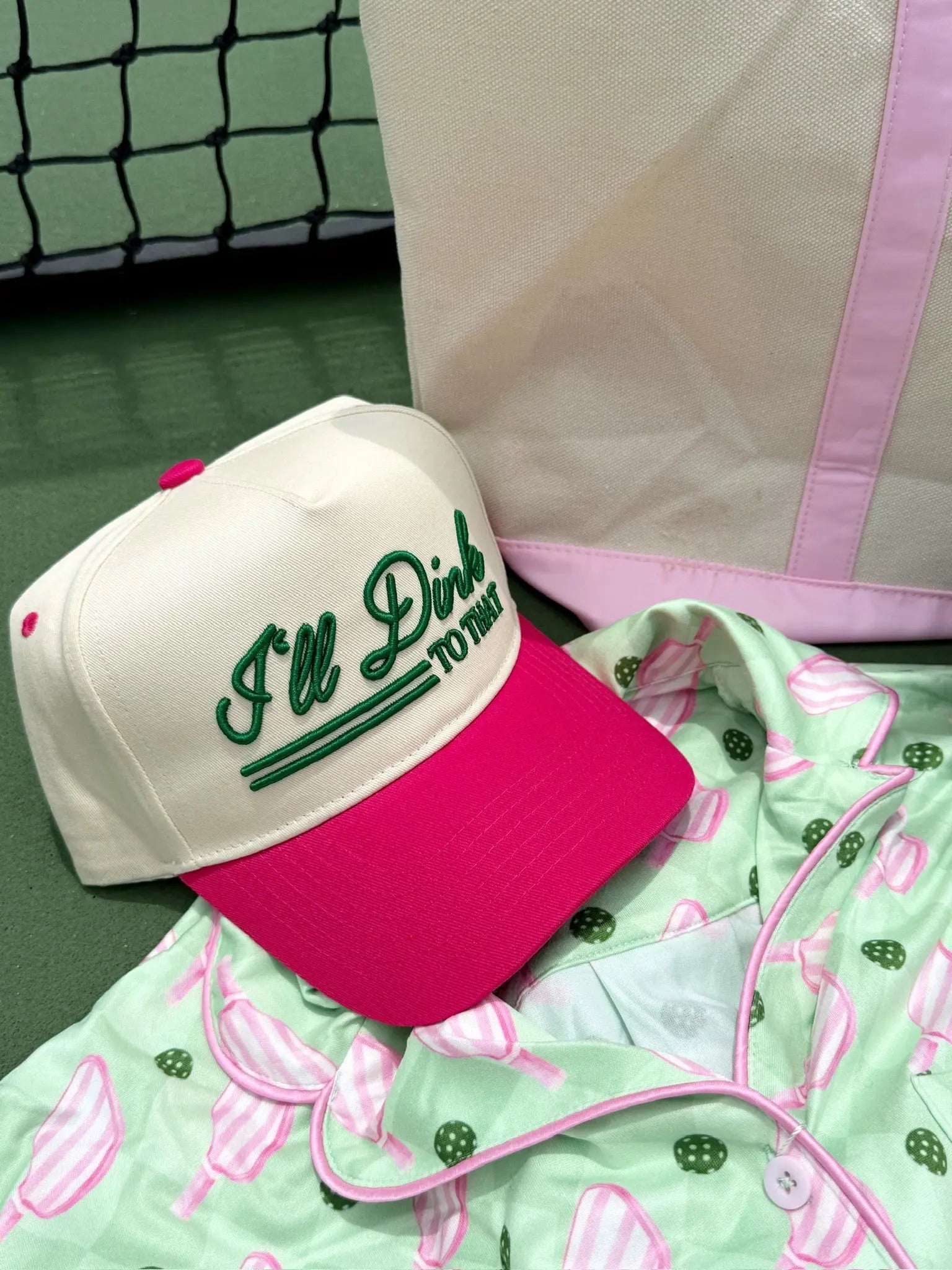I'll Dink to That - Hot Pink Vintage Trucker Hat KenzKustomz