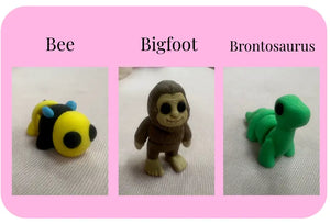 Individual Little Fidget | Made-to-Order 3D Printed Mini Toy by Mushroom Lady Co, paper gift detail photo 5