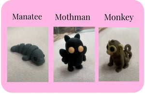 Individual Little Fidget | Made-to-Order 3D Printed Mini Toy by Mushroom Lady Co, paper gift detail photo 19