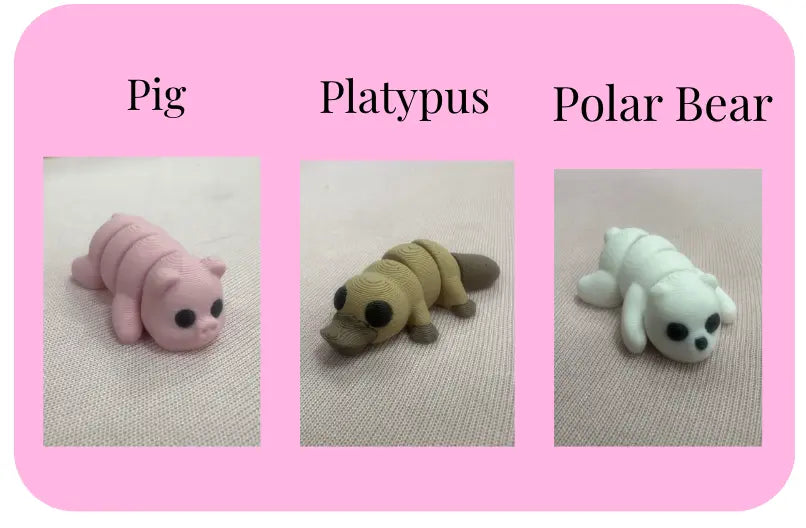 Individual Little Fidget | Made-to-Order 3D Printed Mini Toy by Mushroom Lady Co, paper gift detail photo 23