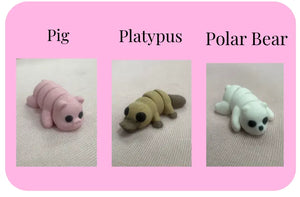 Individual Little Fidget | Made-to-Order 3D Printed Mini Toy by Mushroom Lady Co, paper gift detail photo 23