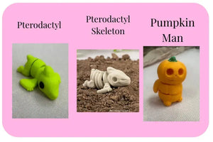 Individual Little Fidget | Made-to-Order 3D Printed Mini Toy by Mushroom Lady Co, paper gift detail photo 24