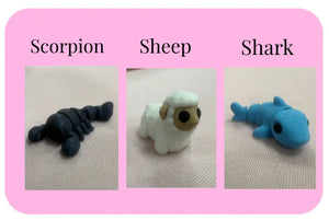 Individual Little Fidget | Made-to-Order 3D Printed Mini Toy by Mushroom Lady Co, paper gift detail photo 27