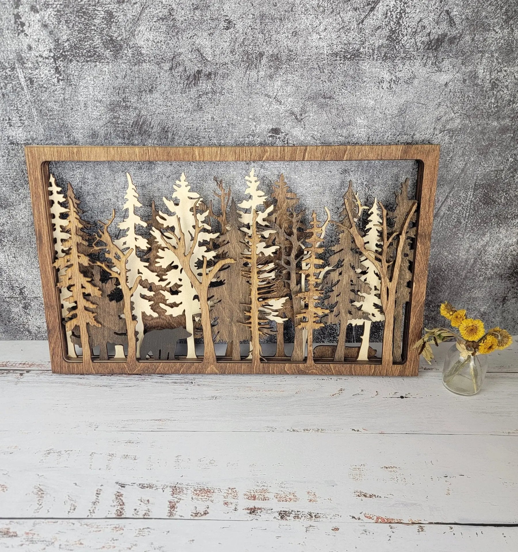 Into The Wild - 7 Layer Wall Art by EverLee Creations, Southern home decor main product photo