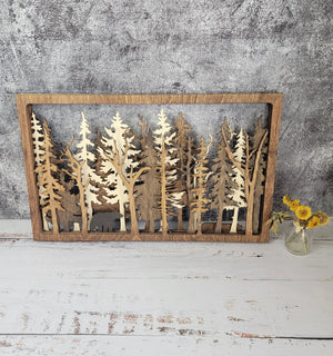 Into The Wild - 7 Layer Wall Art by EverLee Creations, Southern home decor main product photo