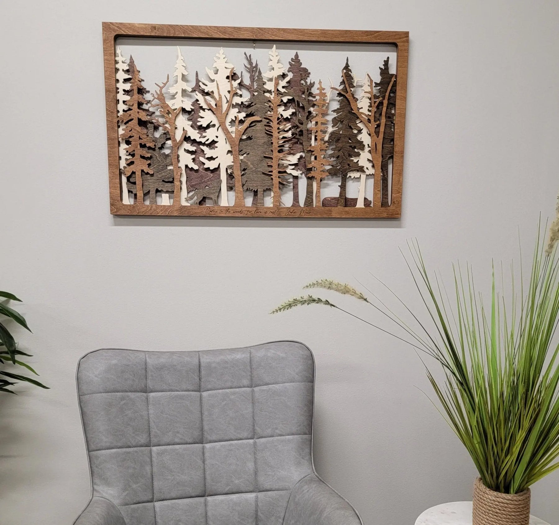 Into The Wild - 7 Layer Wall Art by EverLee Creations, Southern home decor detail photo 3