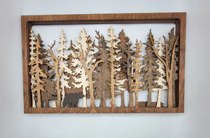 Into The Wild - 7 Layer Wall Art by EverLee Creations, Southern home decor detail photo 4