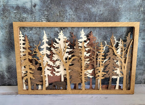 Into The Wild - 7 Layer Wall Art by EverLee Creations, Southern home decor detail photo 6