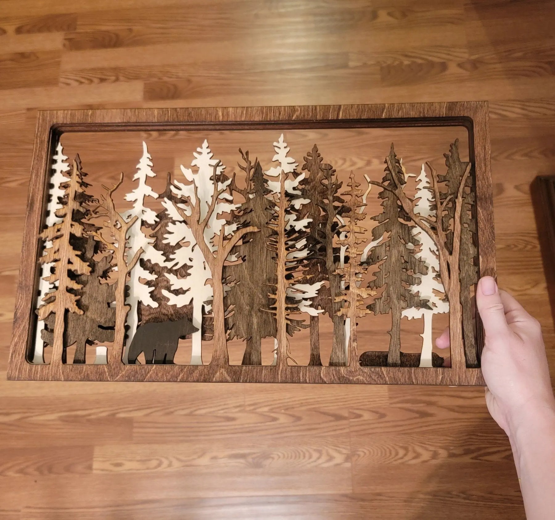 Into The Wild - 7 Layer Wall Art by EverLee Creations, Southern home decor detail photo 10