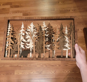Into The Wild - 7 Layer Wall Art by EverLee Creations, Southern home decor detail photo 10